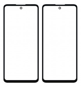 Replacement Front Glass For Motorola Moto G60 Black By - Maxbhi Com