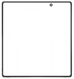 Replacement Front Glass For Honor Magic V3 Black By - Maxbhi Com