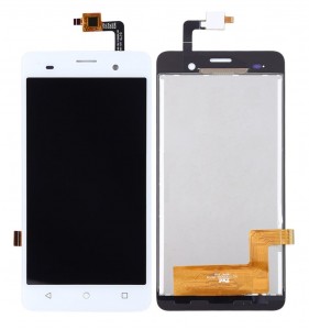 Lcd With Touch Screen For Wiko Jerry White By - Maxbhi Com