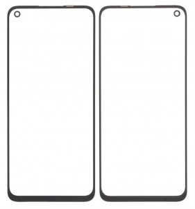 Replacement Front Glass For Realme 9 Black By - Maxbhi Com