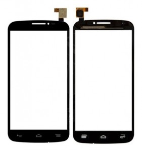 Touch Screen Digitizer For Alcatel 7040d With Dual Sim Black By - Maxbhi Com