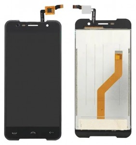 Lcd With Touch Screen For Homtom Ht37 Black By - Maxbhi Com
