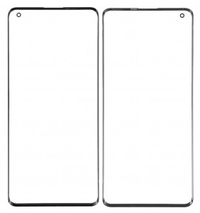 Replacement Front Glass For Oppo Find X2 Pro Black By - Maxbhi Com