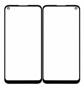 Replacement Front Glass For Xiaomi Redmi Note 9 Black By - Maxbhi Com