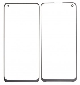 Replacement Front Glass For Oppo A74 Black By - Maxbhi Com