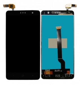 Lcd With Touch Screen For Zte Grand X4 Black By - Maxbhi Com