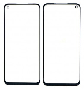 Replacement Front Glass For Realme Narzo 30 Black By - Maxbhi Com
