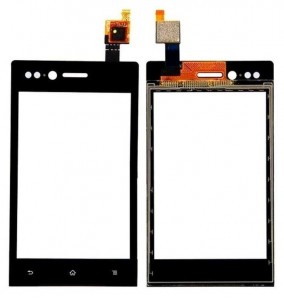 Touch Screen Digitizer For Sony Xperia Miro St23i Black By - Maxbhi Com