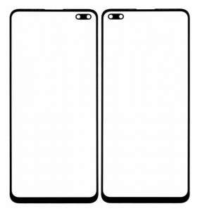 Replacement Front Glass For Infinix Zero 8 Black By - Maxbhi Com