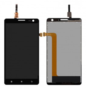 Lcd With Touch Screen For Lenovo S856 Black By - Maxbhi Com