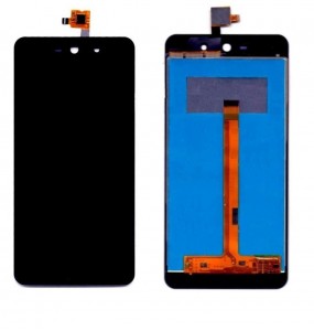 Lcd With Touch Screen For Micromax Canvas Selfie Lens Q345 Black By - Maxbhi Com