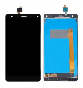Lcd With Touch Screen For Lava V5 Black By - Maxbhi Com