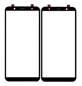 Replacement Front Glass For Samsung Galaxy J8 2018 Black By - Maxbhi Com