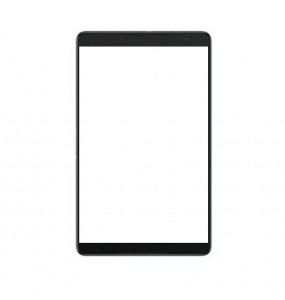 Replacement Front Glass For Alcatel 3t 10 Black By - Maxbhi Com
