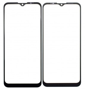 Replacement Front Glass For Moto E7 Plus Black By - Maxbhi Com