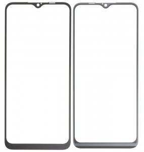Replacement Front Glass For Oppo A17 Black By - Maxbhi Com