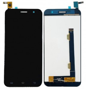 Lcd With Touch Screen For Philips Xenium X596 Black By - Maxbhi Com