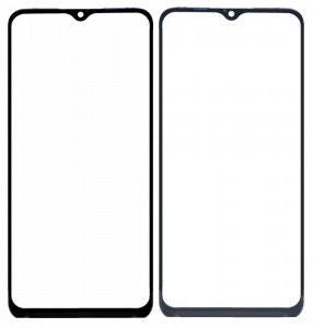 Replacement Front Glass For Realme 5s Black By - Maxbhi Com