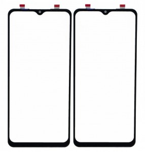 Replacement Front Glass For Samsung Galaxy A12 Black By - Maxbhi Com