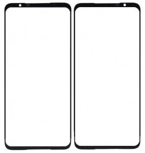 Replacement Front Glass For Asus Rog Phone 7 Black By - Maxbhi Com