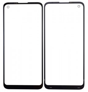 Replacement Front Glass For Motorola Moto G8 Black By - Maxbhi Com