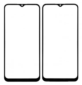 Replacement Front Glass For Samsung Galaxy A03s Black By - Maxbhi Com