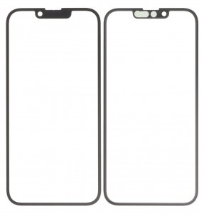 Replacement Front Glass For Apple Iphone 14 Black By - Maxbhi Com