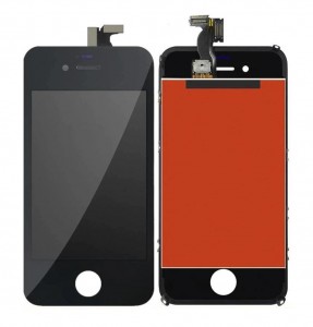 Lcd With Touch Screen For Apple Iphone 4 16gb Black By - Maxbhi Com