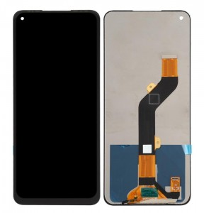 Lcd With Touch Screen For Tecno Camon 16 Black By - Maxbhi Com