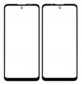 Replacement Front Glass For Motorola Moto E40 Black By - Maxbhi Com