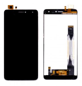 Lcd With Touch Screen For Intex Cloud S9 Black By - Maxbhi Com
