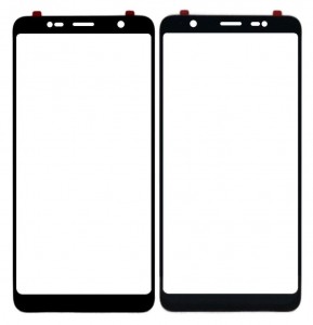 Replacement Front Glass For Lava Z81 Black By - Maxbhi Com