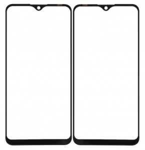 Replacement Front Glass For Oppo A15 Black By - Maxbhi Com