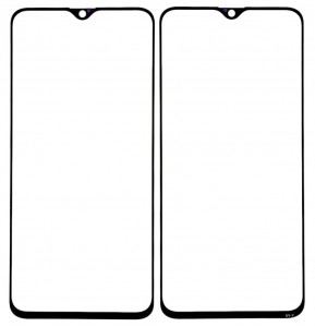 Replacement Front Glass For Oppo R17 Pro Black By - Maxbhi Com