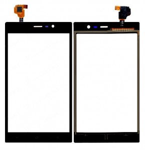 Touch Screen Digitizer For Lava Magnum X604 Black By - Maxbhi Com