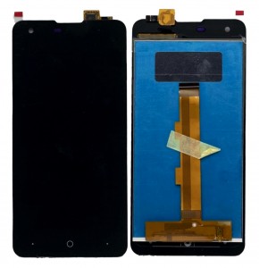Lcd With Touch Screen For Lyf Wind 1 Black By - Maxbhi Com