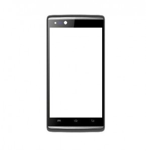 Replacement Front Glass For Micromax Canvas Fire 4g Q411 Black By - Maxbhi.com