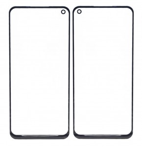 Replacement Front Glass For Realme 6i Black By - Maxbhi Com