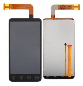 Lcd With Touch Screen For Htc Evo 3d G17 Black By - Maxbhi Com