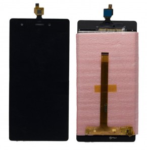 Lcd With Touch Screen For Micromax Canvas Nitro 3 E352 Black By - Maxbhi Com
