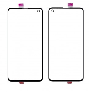 Replacement Front Glass For Samsung Galaxy S10 Black By - Maxbhi Com