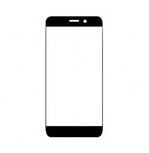 Replacement Front Glass For Allview P10 Mini Black By - Maxbhi Com