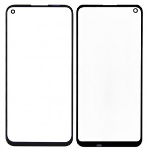 Replacement Front Glass For Huawei P40 Lite E Black By - Maxbhi Com