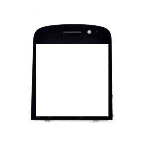Replacement Front Glass For Blackberry Q10 Black By - Maxbhi.com