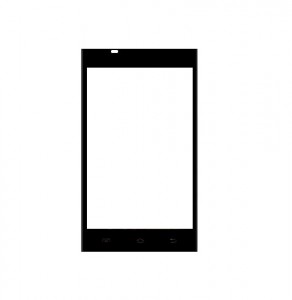 Replacement Front Glass For Rage Rapid Black By - Maxbhi.com