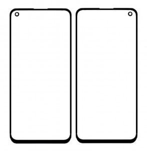 Replacement Front Glass For Oppo Reno7 5g Black By - Maxbhi Com
