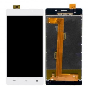 Lcd With Touch Screen For Intex Aqua Lions 3g White By - Maxbhi Com