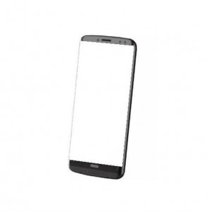 Replacement Front Glass For Moto Z3 Black By - Maxbhi.com