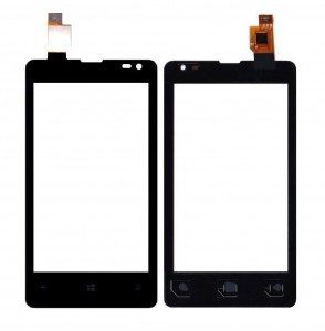 Touch Screen Digitizer For Microsoft Lumia 435 Dual Sim Black By - Maxbhi Com