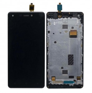 Lcd With Touch Screen For Intex Indie 5 Black By - Maxbhi Com